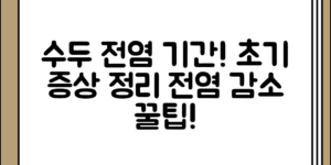 수두 전염 기간과 초기 증상 정리하기