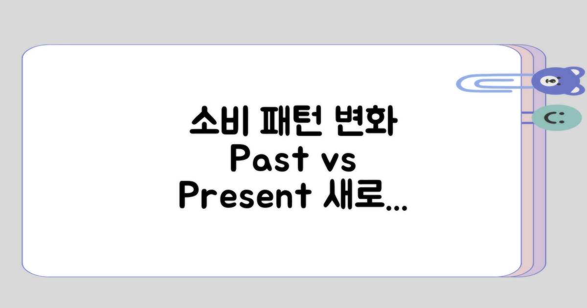 과거의 소비 패턴 vs 현재의 소비 기대
