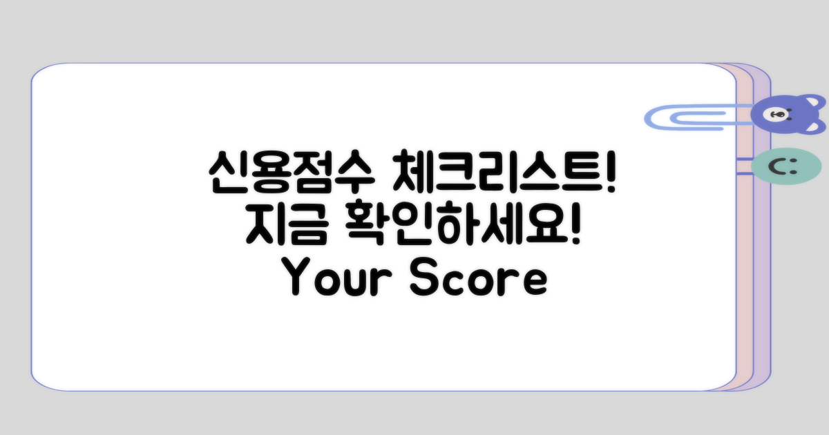 신용점수 증가를 위한 체크리스트