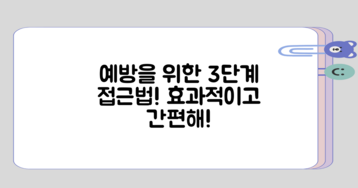 예방을 위한 3단계 접근법