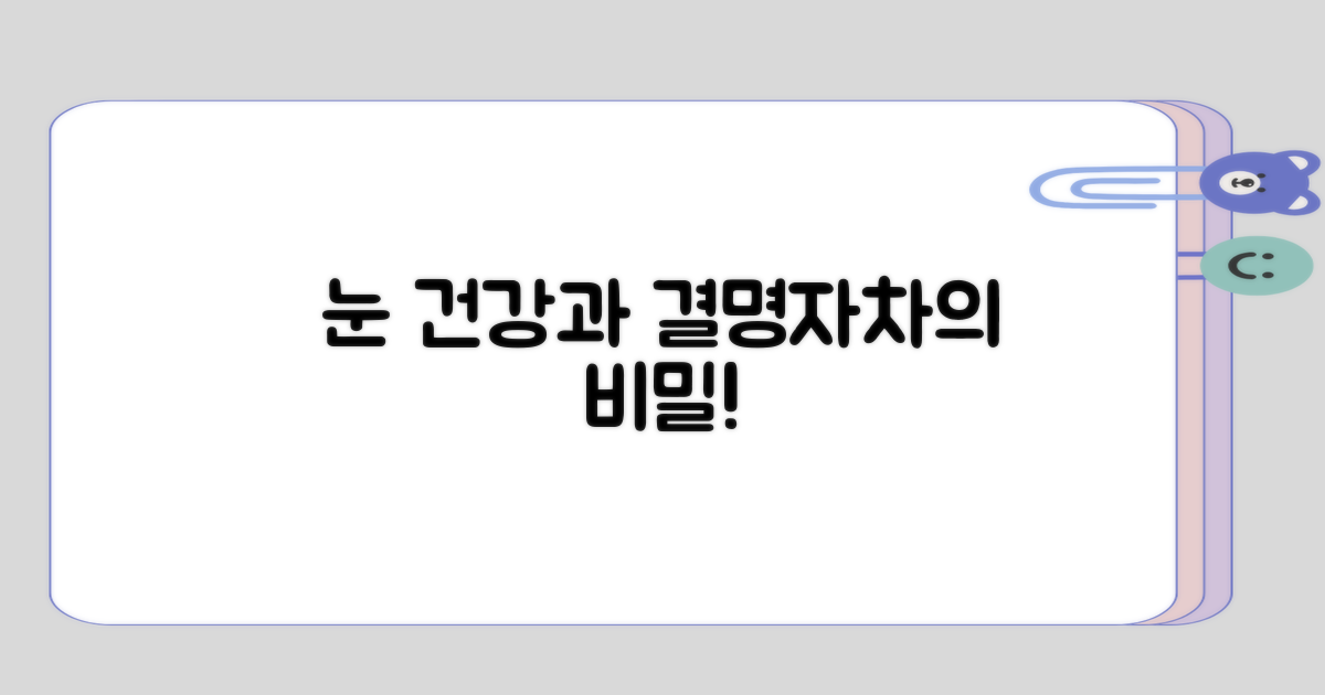 눈 건강과 결명자차의 연관성