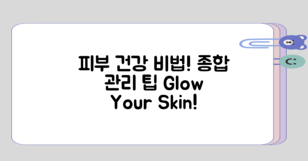 종합적으로 살펴본 피부 건강 관리