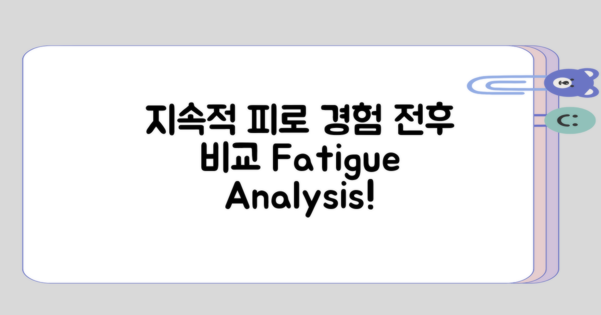 지속적 피로 경험 전후 비교