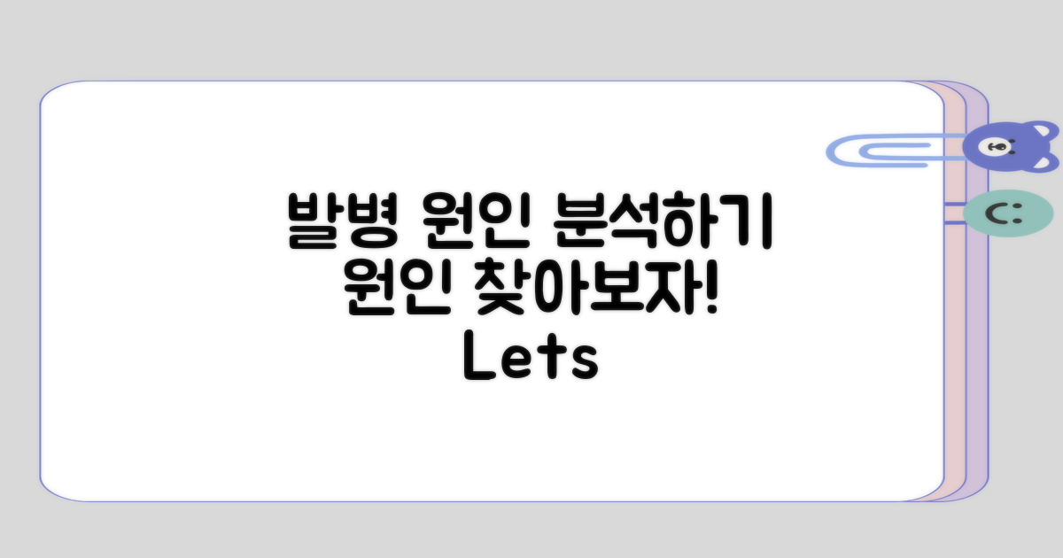 발병 원인 살펴보는 시간 가지기