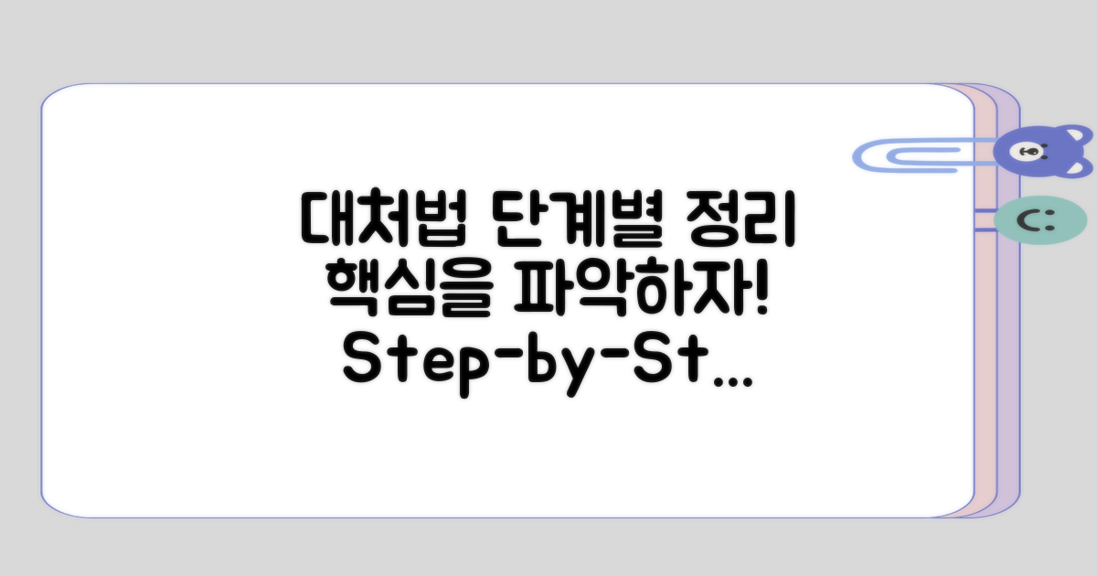 대처법을 단계별로 이해하기