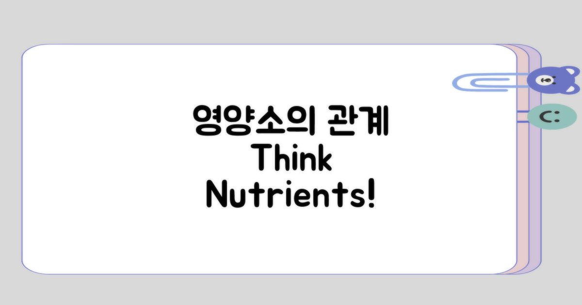 영양소 간의 관계 생각해보기