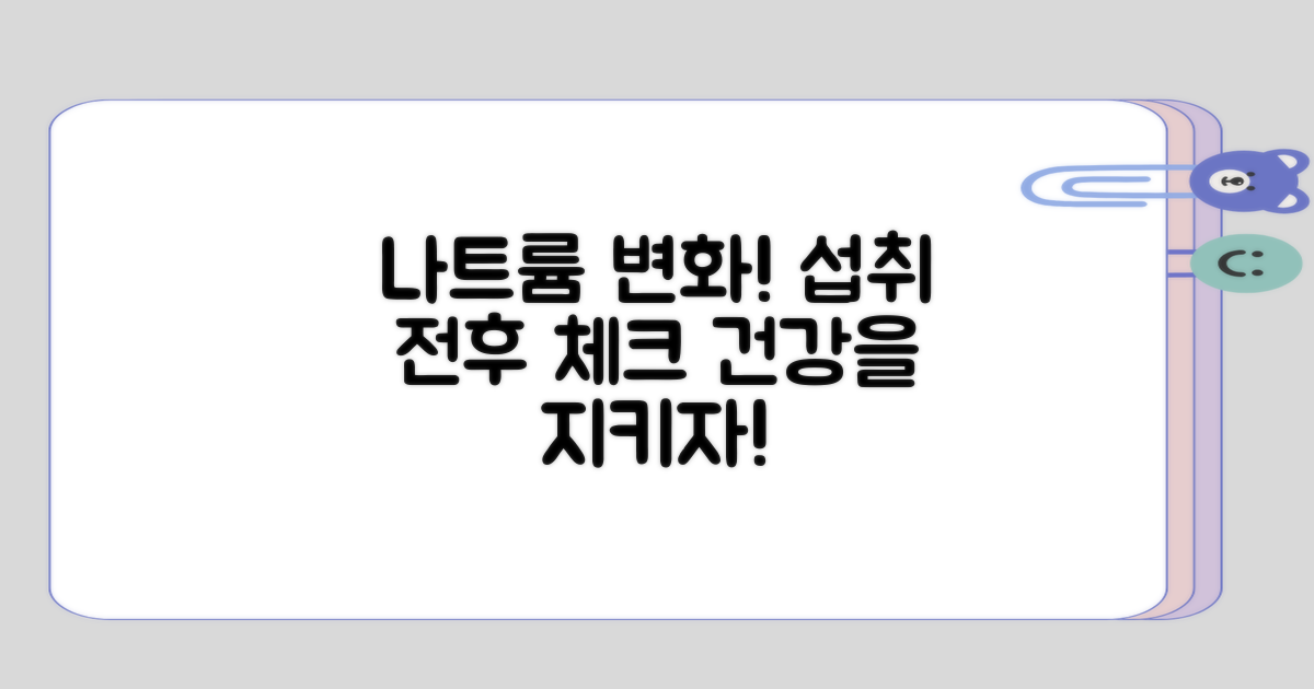 나트륨 섭취 전후의 변화