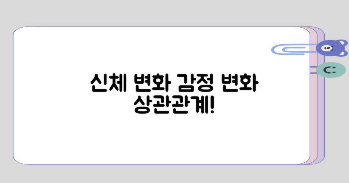 신체 변화와 감정 변화의 상관관계