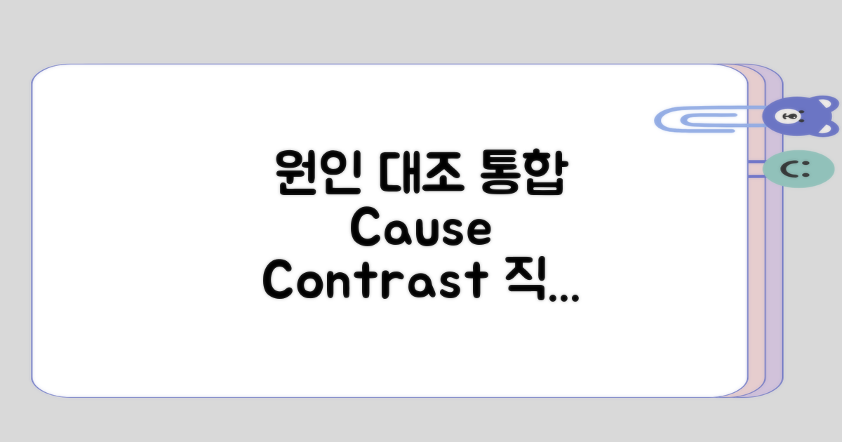 원인 관점의 대조와 통합