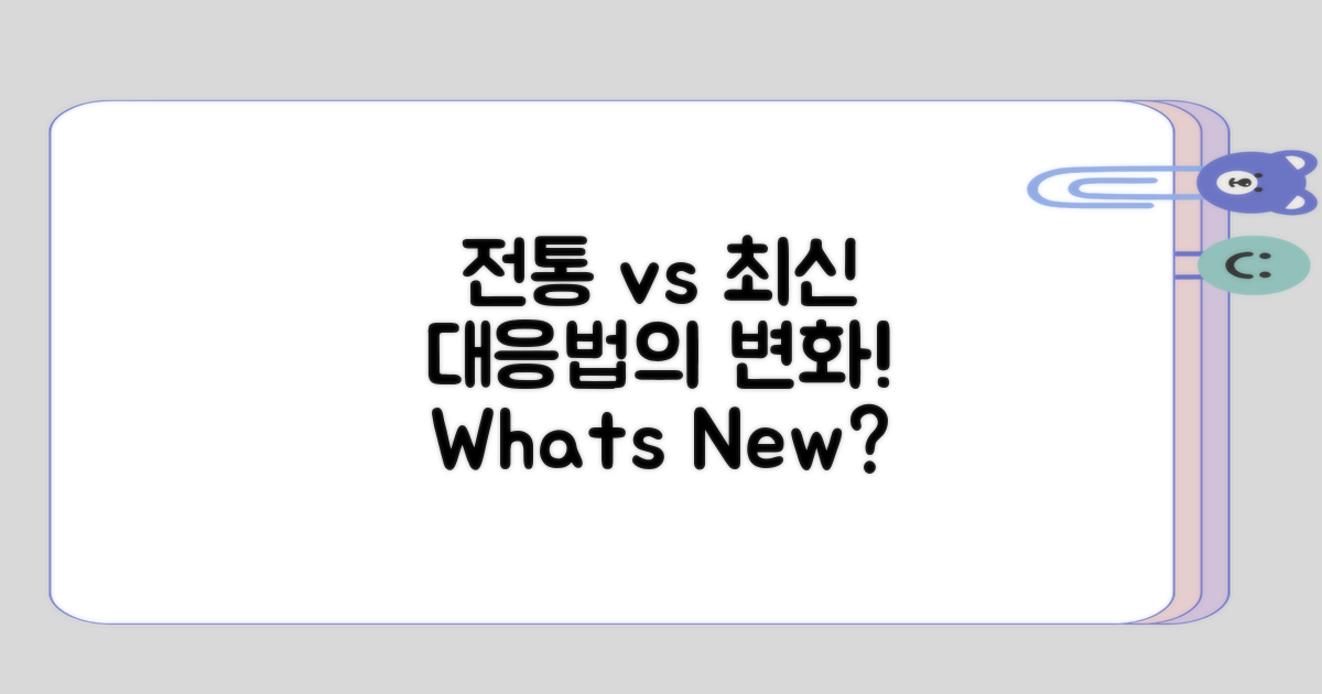 대응법의 전통적 방식 vs 최신 연구