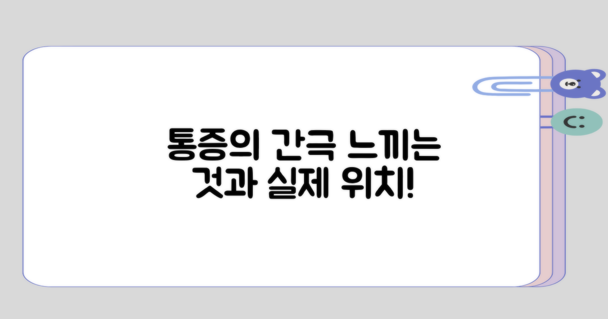 느끼는 통증과 실제 위치의 간극