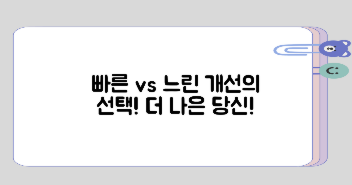 빠른 개선과 느린 개선