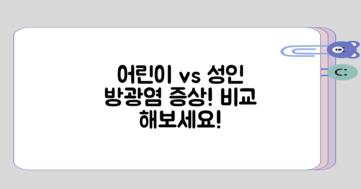 어린이와 성인 방광염 증상 비교