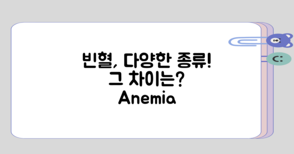 다양한 빈혈 종류의 차이는 무엇일까?
