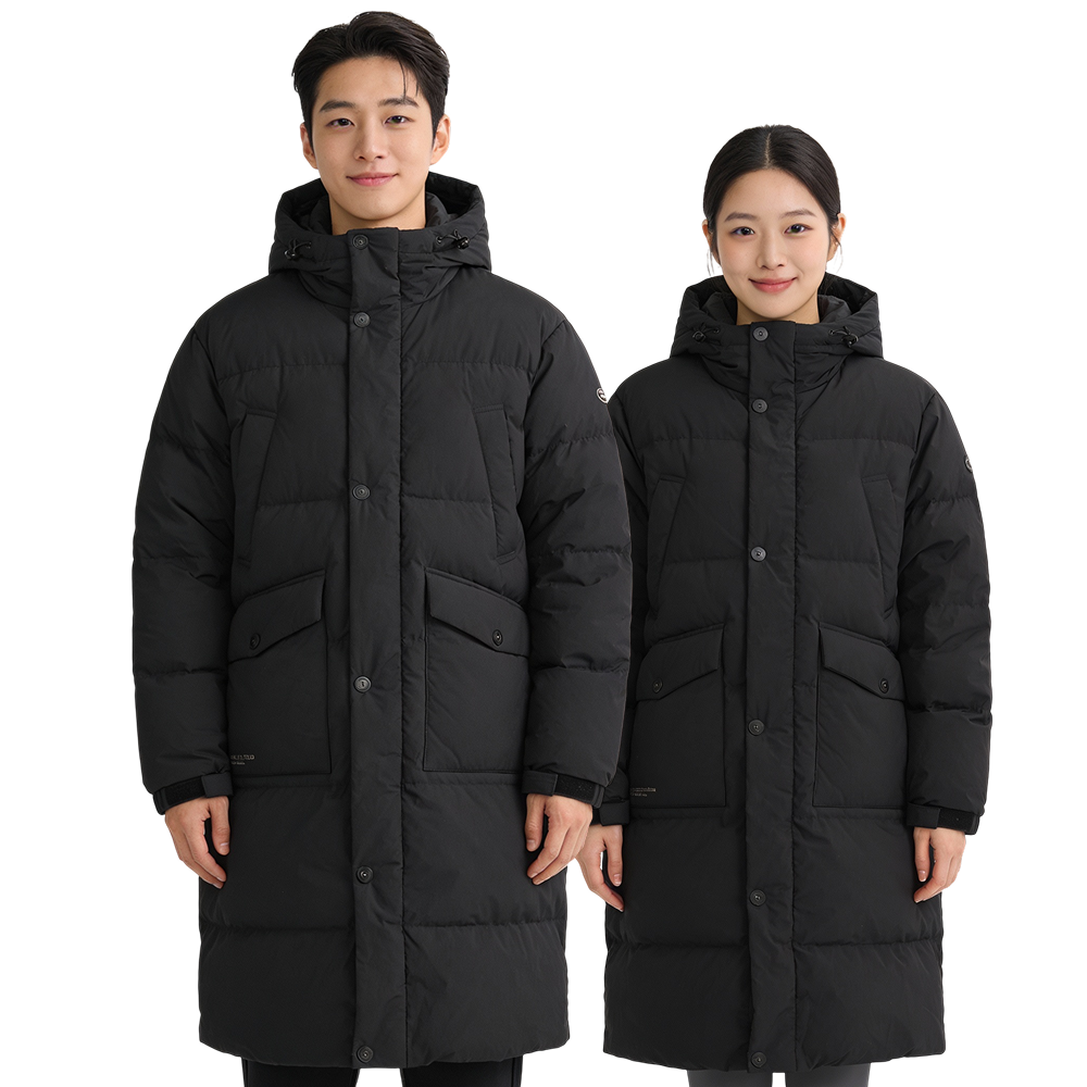 [백화점매장판] K2 남녀공용 롱패딩 덕다운 출퇴근룩 데일리룩 점퍼 잠바 자켓 상세 이미지 1