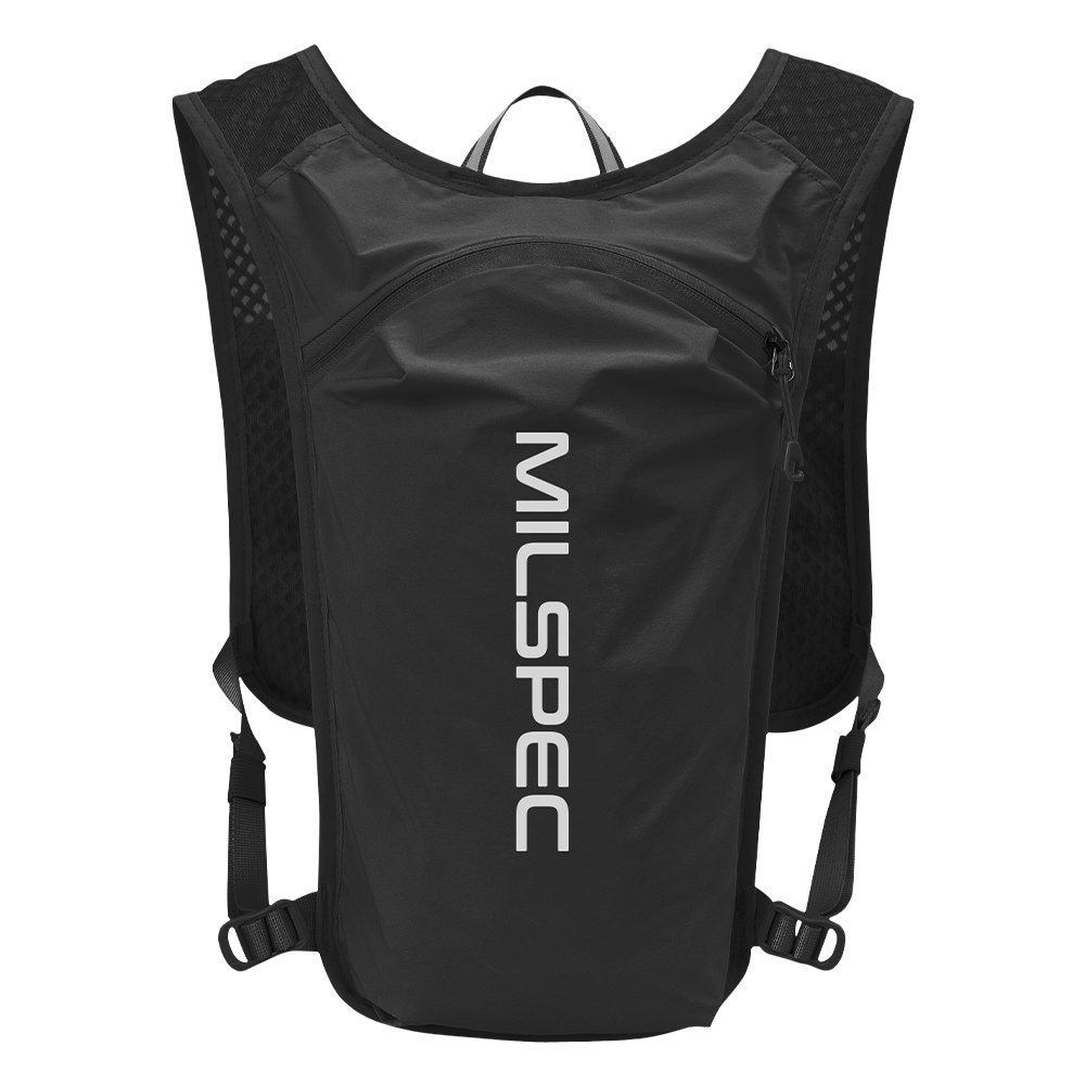 밀스펙 코어 트레일러닝 러닝조끼, 블랙 화이트, 1개할인 상세 이미지 2