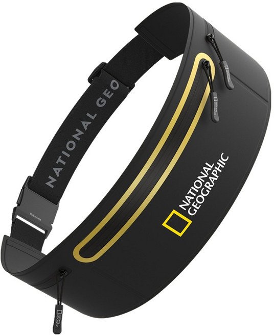 내셔널지오그래픽 핸드폰수납 모바일 러닝벨트 NGM-MRB, 블랙, 1개