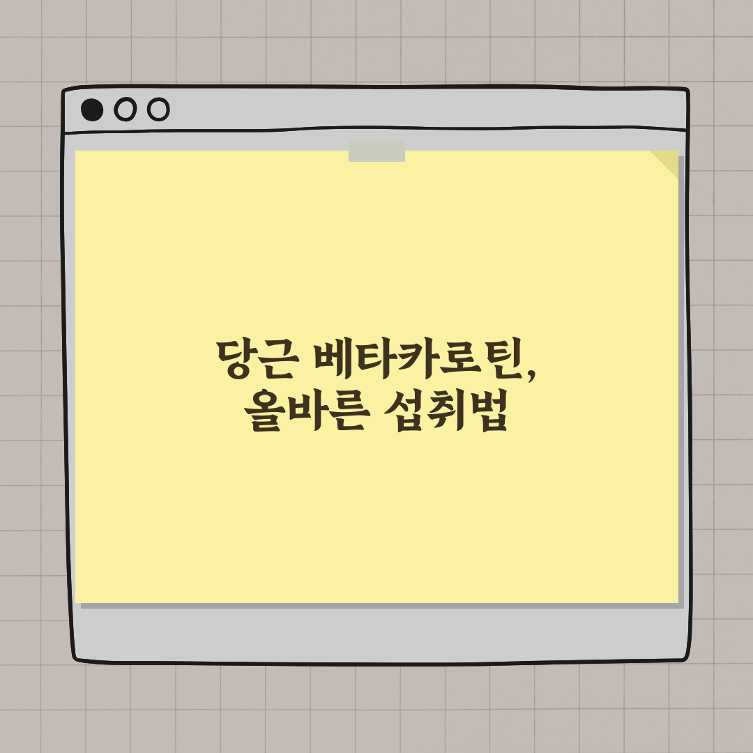 당근 100g 베타카로틴 수치와 지용성 조리 기준 완벽가이드: 3가지 핵심