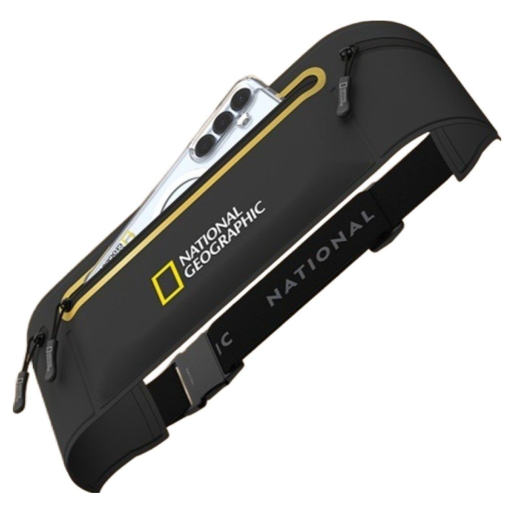 내셔널지오그래픽 핸드폰수납 모바일 러닝벨트 NGM-MRB, 블랙, 1개 상세 이미지 1