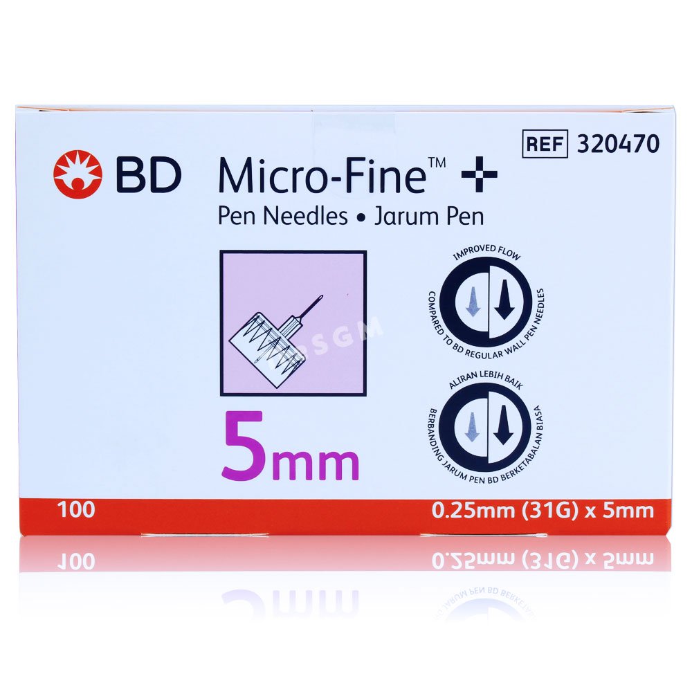 BD 울트라 파인III 펜니들 31G 5mm 1박스 100개입, 1개 상세 이미지 1