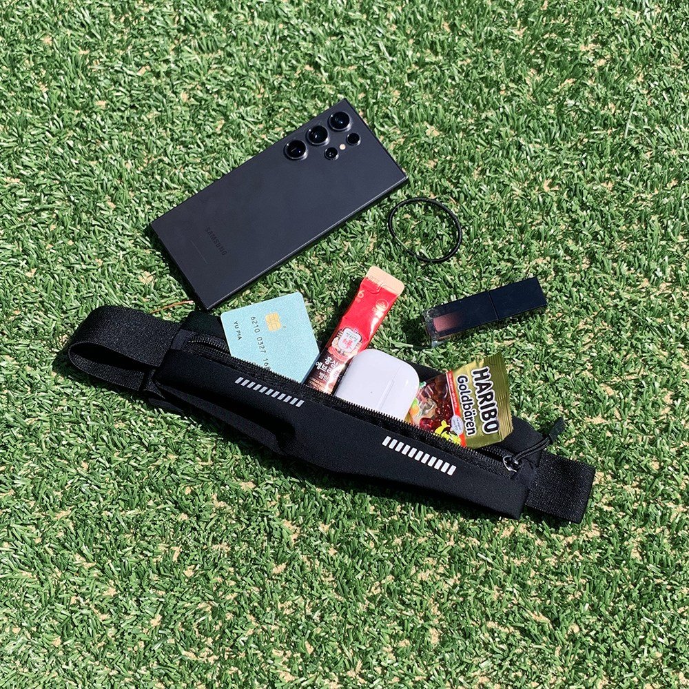 모락 스마트폰 러닝 벨트 가방 플립벨트 조깅 운동 런닝 허리 힙색 밴드, 블랙, 1개할인· 23:53: 상세 이미지 2