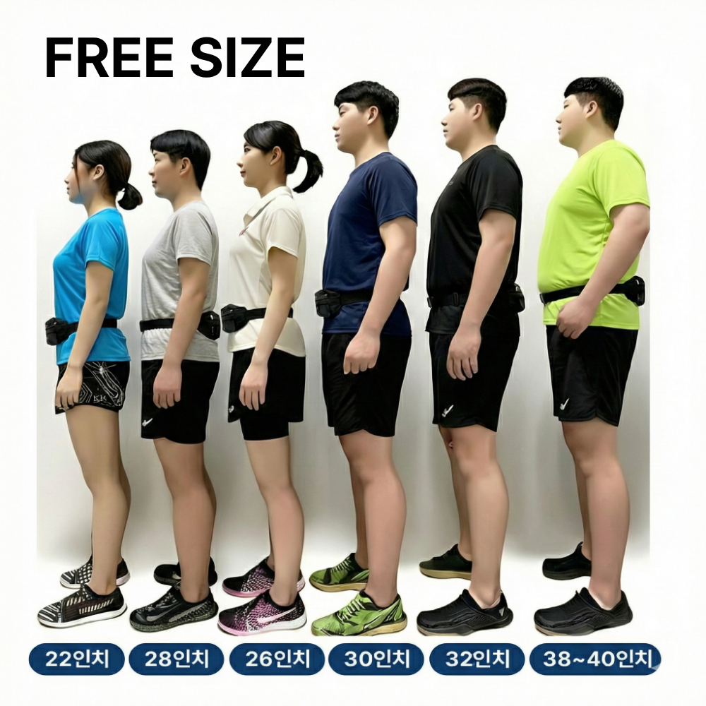 샤인루트 2포켓 슬림 초경량 러닝벨트, 1개, 블랙쿠폰할인· 22:46:3 상세 이미지 1