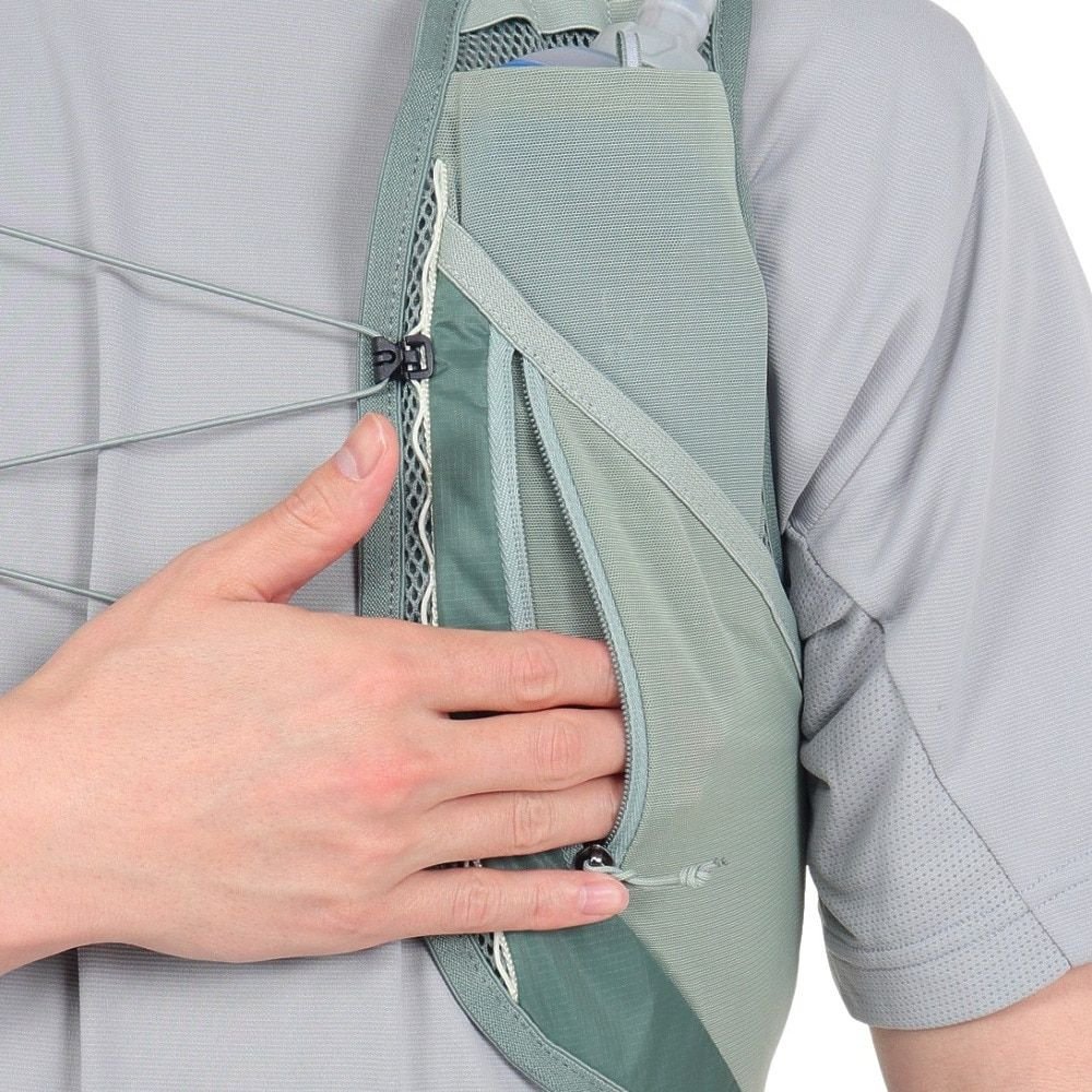 살로몬 액티브 스킨 12 남녀공용 마라톤 트레일러닝 조끼 베스트 가방 LC2177600, L, 그린, 1개 상세 이미지 2