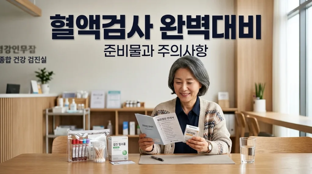 만성질환자 공복 혈액검사 전 준비물과 주의사항 완벽 정리