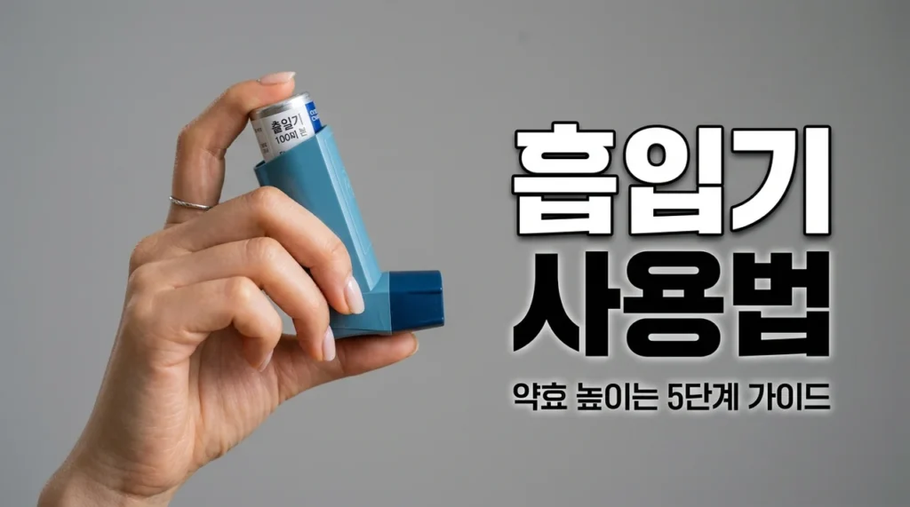 천식흡입기 올바른 5단계 사용법, 약효 2배 높이는 핵심 가이드