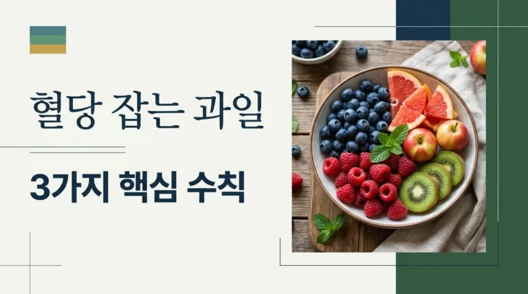 당뇨에 좋은 과일, 혈당 안 올리는 3가지 핵심 선택법