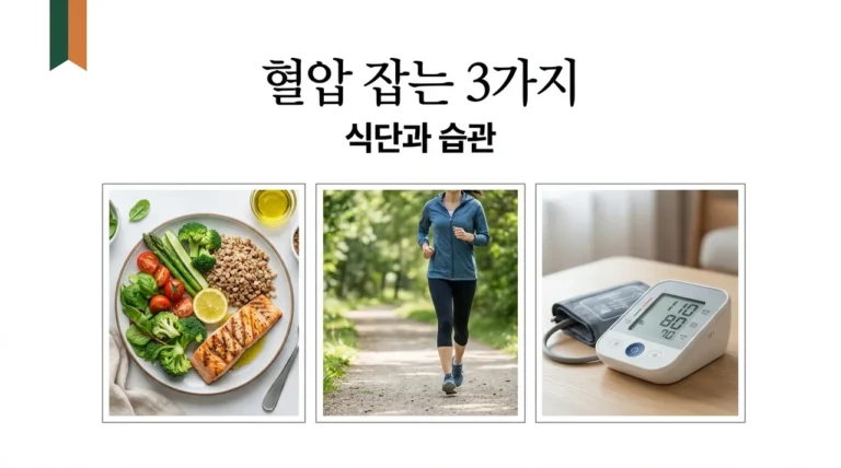 고혈압 낮추는 방법, 약 없이 식단과 습관 3가지로 해결하기