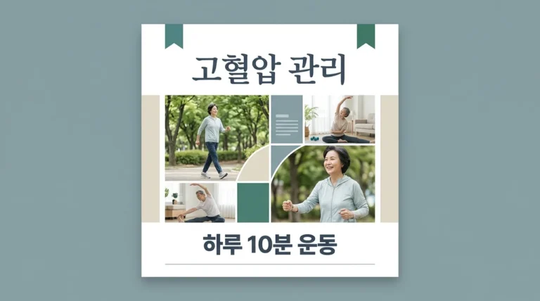 고혈압 정상수치 유지하는 하루 10분 운동법의 비밀