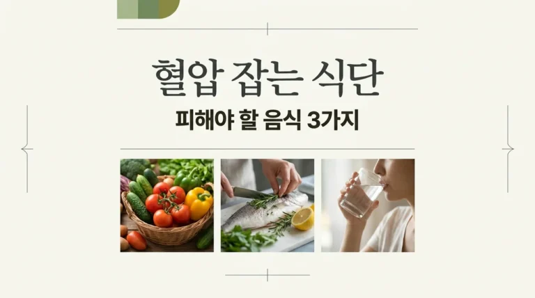 고혈압 피해야 할 음식 3가지, 혈압 낮추는 식단 관리법