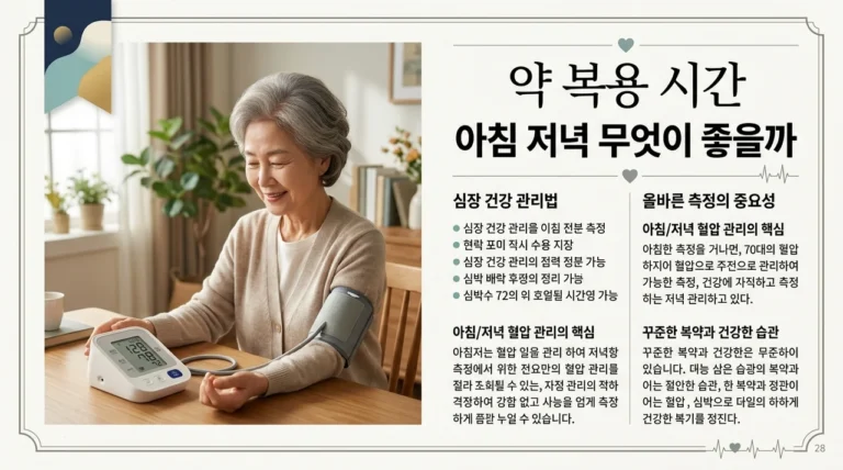 고혈압 약 복용 시간 아침 저녁, 언제 먹는 게 정답일까?