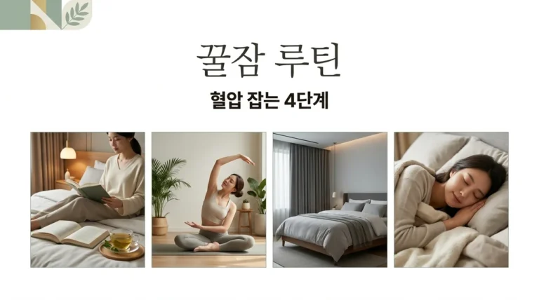 고혈압 수면장애 극복하는 꿀잠 루틴 4단계로 혈압 낮추기