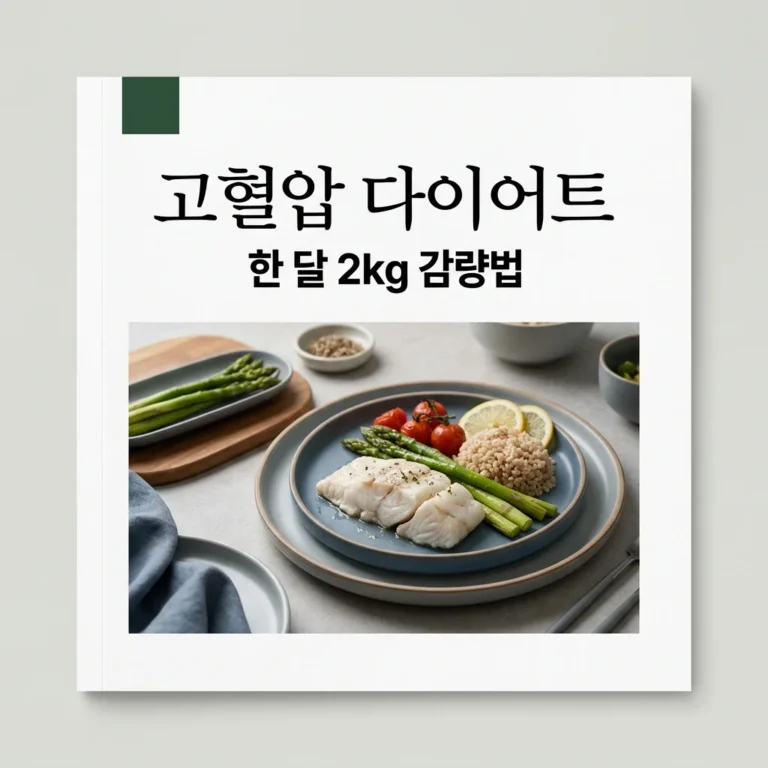 고혈압 체중 감량 한 달 2kg 빼는 안전한 방법과 주의사항