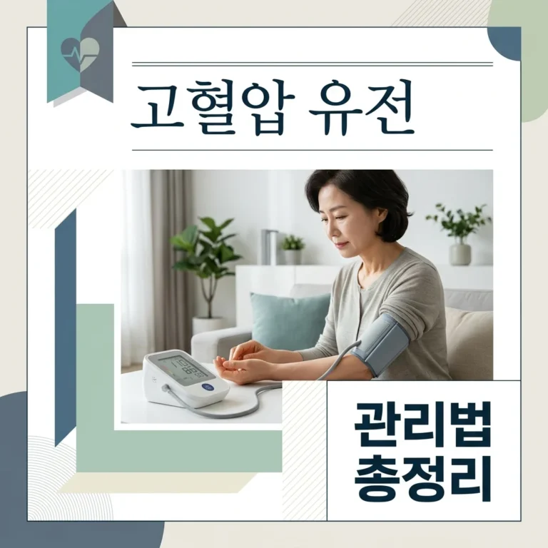 고혈압 유전 확률 50% 낮추는 가족력 관리법 핵심 정리