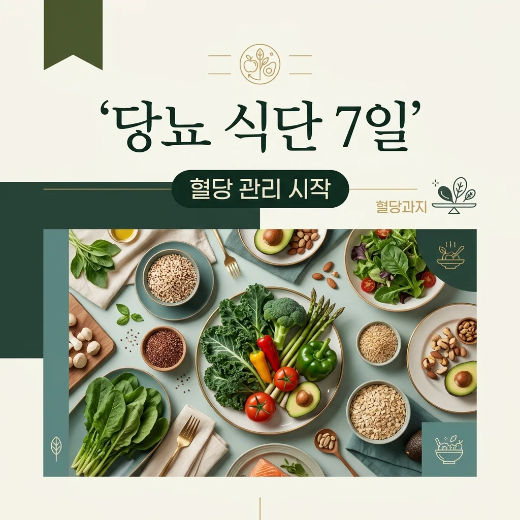 당뇨 식단표 7일 완성, 혈당 잡는 기적의 레시피 총정리