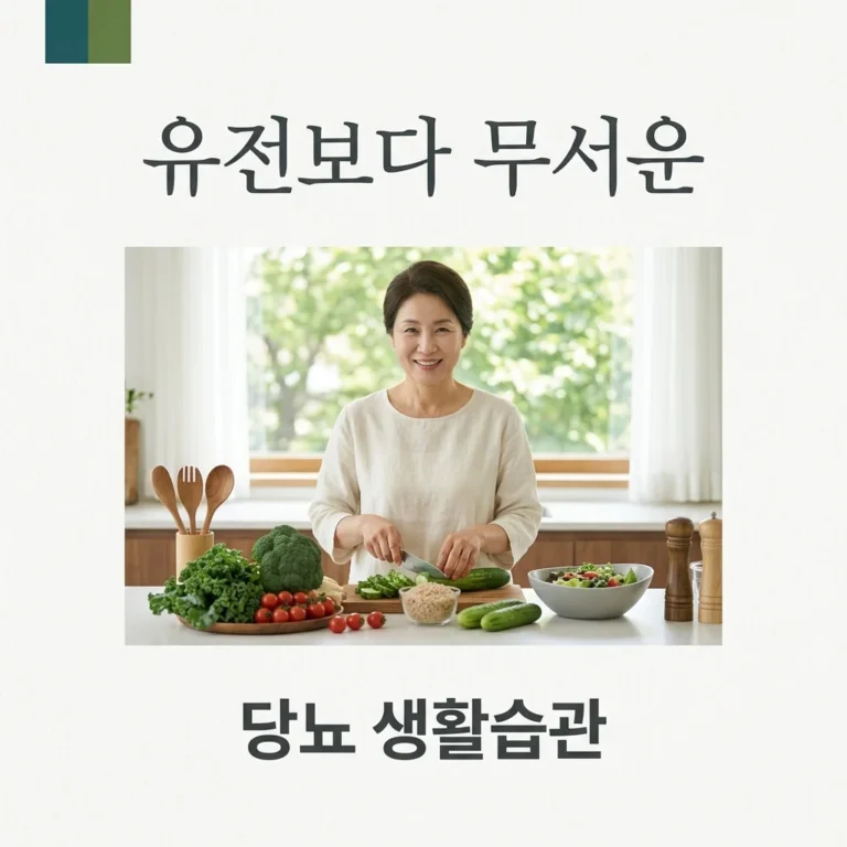 당뇨 원인 유전보다 무서운 3가지 생활 습관, 지금 당장 고치세요