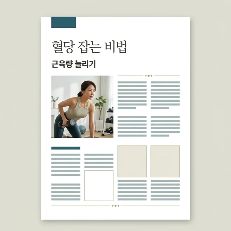 당뇨 체중 감량과 근육량 증대, 혈당을 잡는 진짜 비법