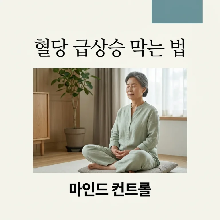 당뇨 스트레스 혈당 급상승 막는 마인드 컨트롤 3가지 핵심 비결
