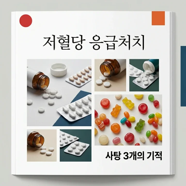 당뇨 저혈당 쇼크 응급처치, 사탕 3개의 기적과 올바른 대처법