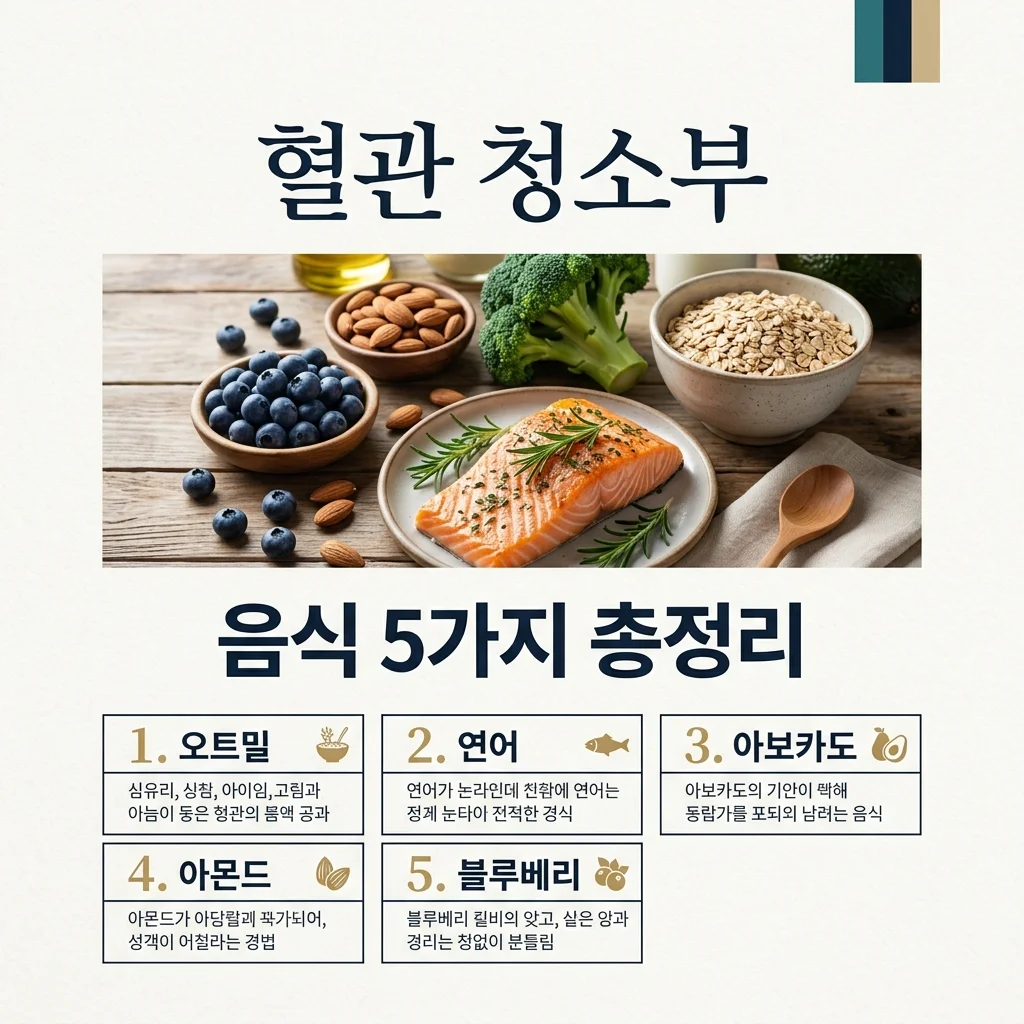 고지혈증 좋은 음식, 혈관 청소부라 불리는 식품 5가지