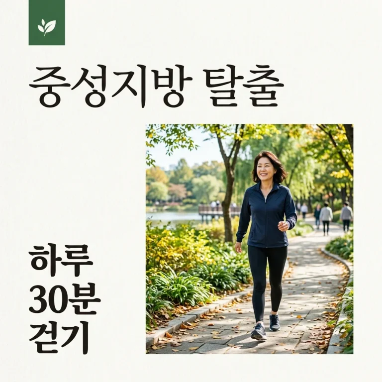 고지혈증 운동 하루 30분 걷기로 중성지방 빼는 법