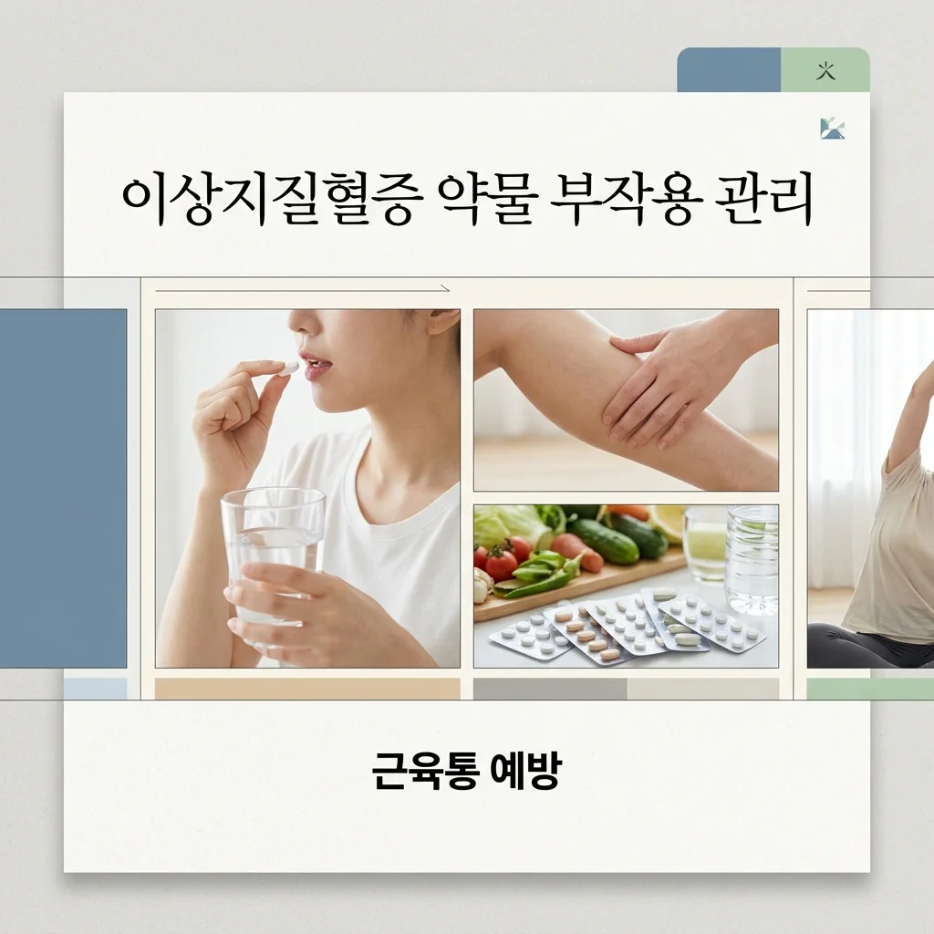 고지혈증 약 부작용 근육통 줄이는 안전한 복용법 총정리