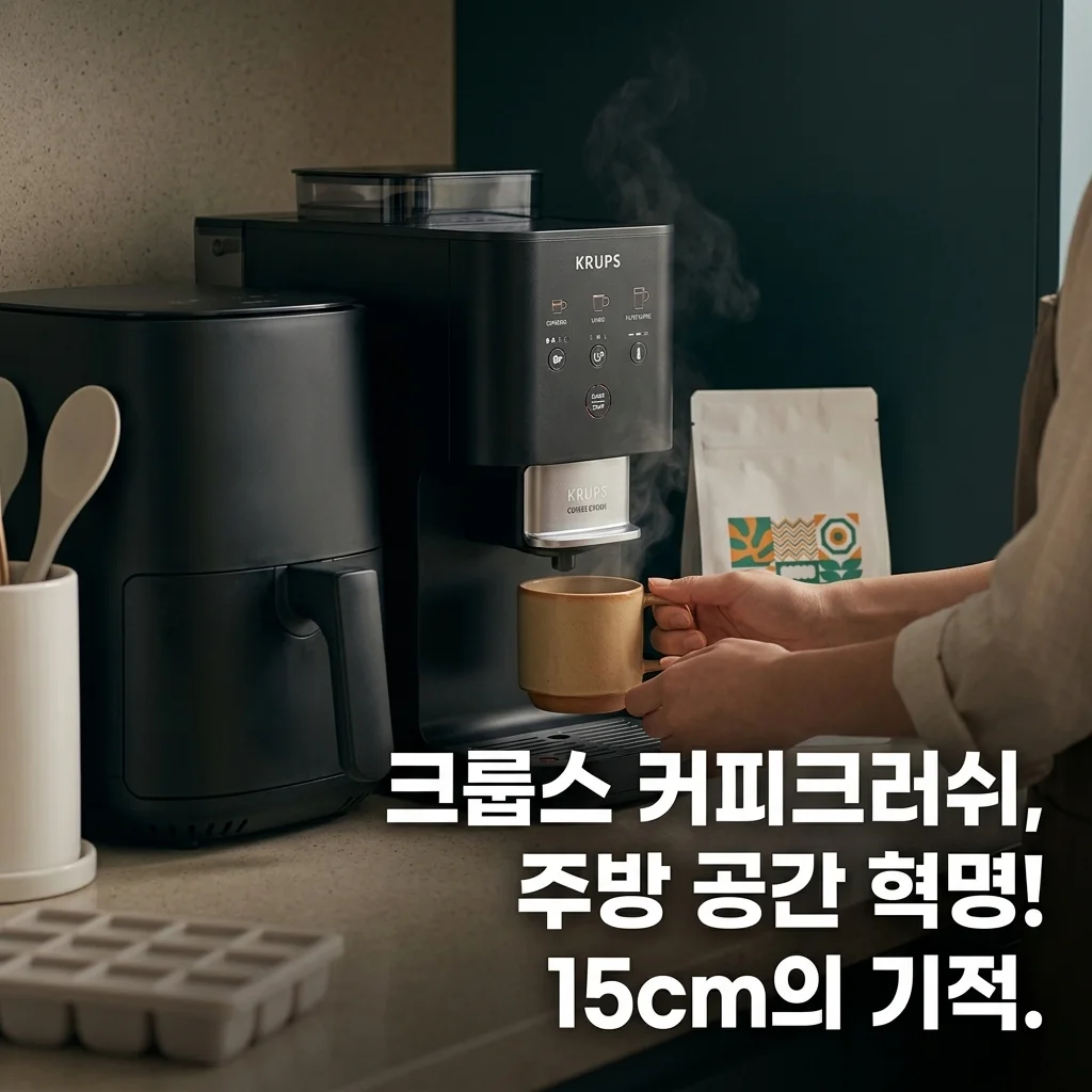 크룹스 커피크러쉬, 주방 공간 혁명! 15cm의 기적