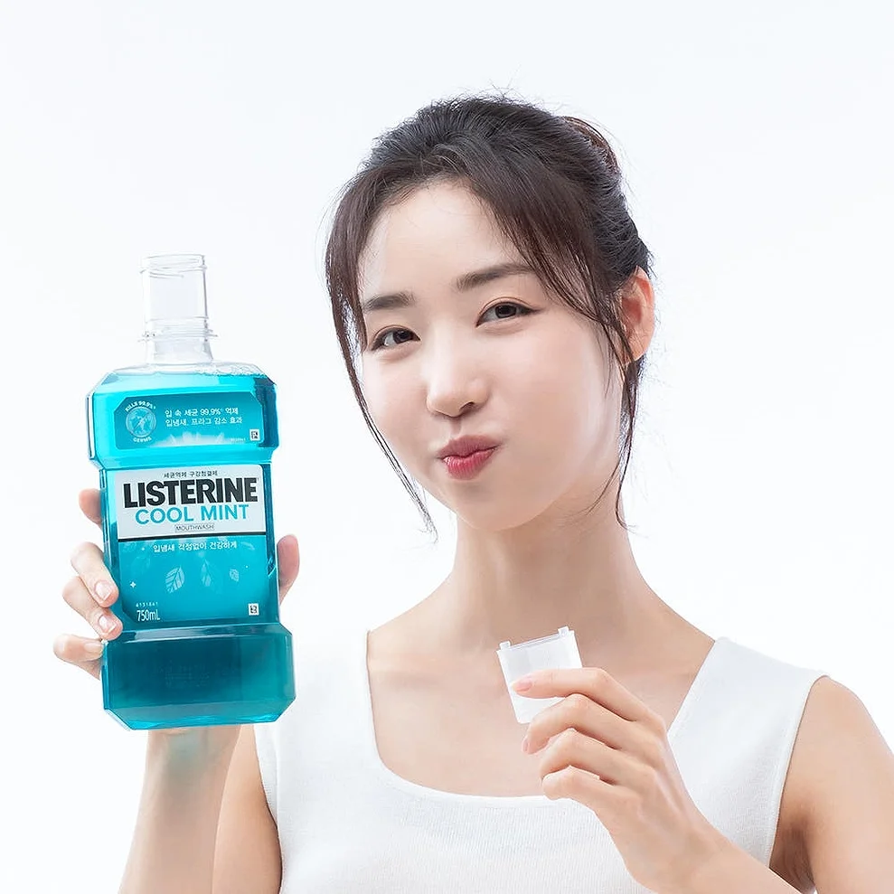 리스테린 쿨민트 가글 입냄새제거 구강청결제 1L, 3개 상세 이미지 1