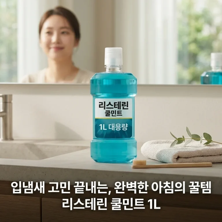 리스테린 쿨민트 1L 대용량, 입냄새 고민 끝내는 꿀템