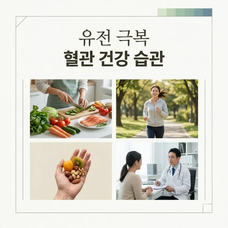 고지혈증 유전 가족력 극복하는 3가지 핵심 생활 습관