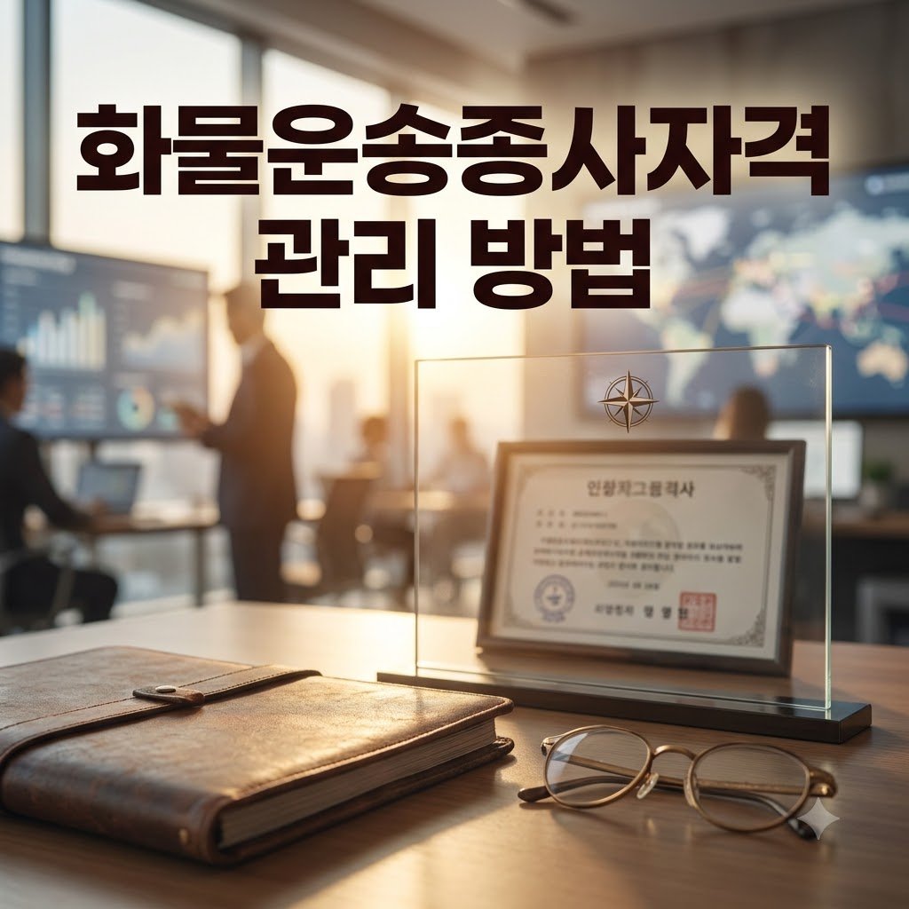 화물운송자격증 유효기간 및 정기 보수교육 4시간 면제 기준 정리 알려드려요